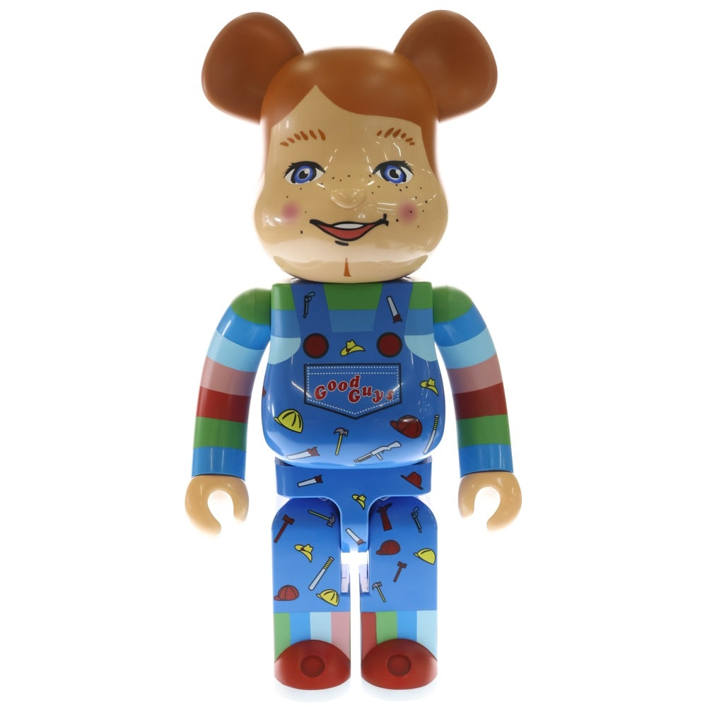 MEDICOM TOY(メディコムトイ) BE@RBRICK GOOD GUY 1000% ベアブリック グッドガイ フィギュア 人形 ブルー/ベージュ