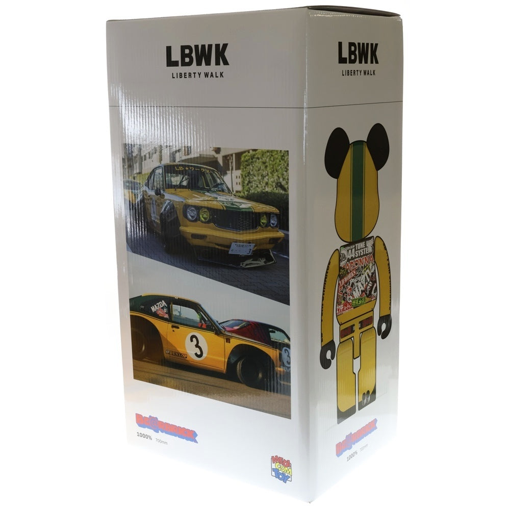 MEDICOM TOY(メディコムトイ) BE@RBRICK RIBANNA-KUN LBWK 1000% ベアブリック リバンナ君 リバティーウォーク フィギュア 人形 イエロー