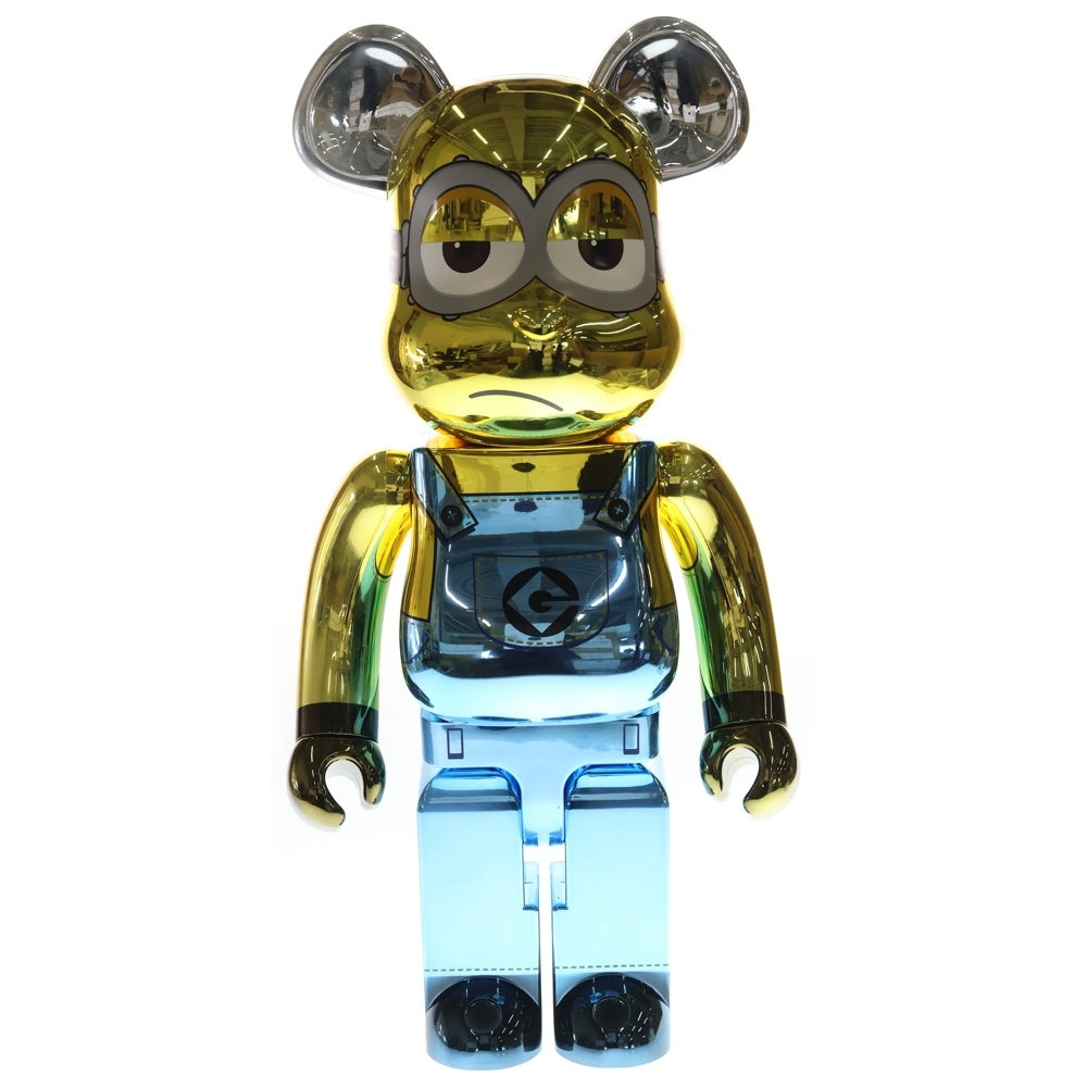 MEDICOM TOY(メディコムトイ) BE@RBRICK KEVIN Chrome Ver 1000% ベアブリック ケビン ミニオン クローム フィギュア ■ 人形 クリア/イエロー