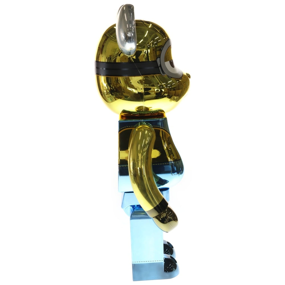 MEDICOM TOY(メディコムトイ) BE@RBRICK KEVIN Chrome Ver 1000% ベアブリック ケビン ミニオン クローム フィギュア ■ 人形 クリア/イエロー