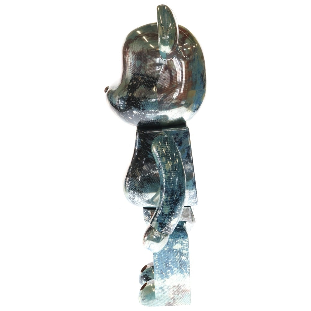 MEDICOM TOY(メディコムトイ) BE@RBRICK PUSHEAD #5 1000% ベアブリック パスヘッド フィギュア 人形 ブルー/ブラック