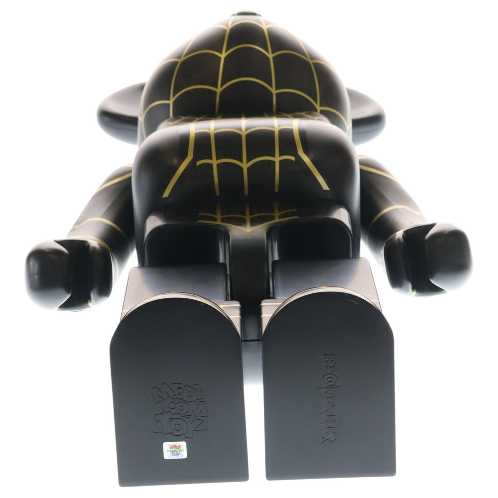 MEDICOM TOY(メディコムトイ) BE@RBRICK SPIDER-MAN BLACK&GOLD SUITS 1000% ベアブリック スパイダーマン ブラックアンドゴールドスーツ フィギュア 人形 ブラック