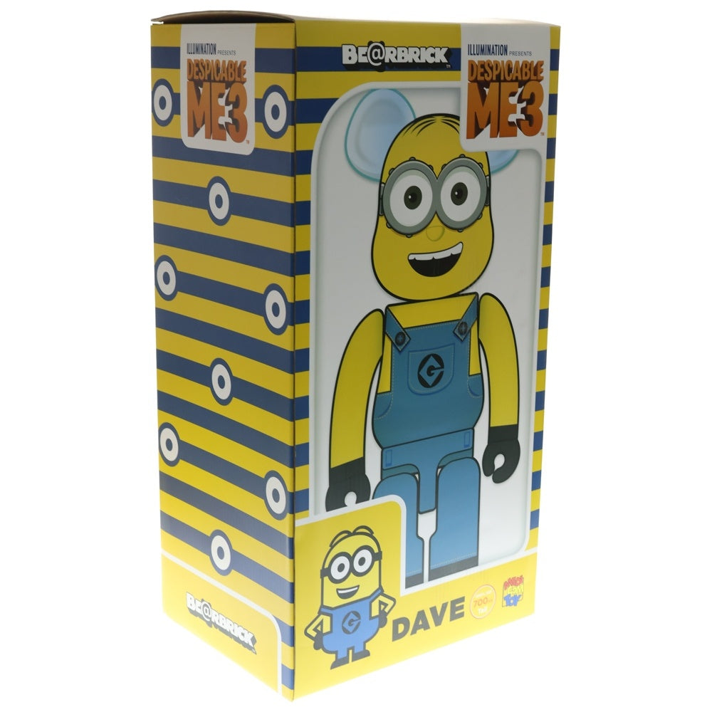 MEDICOM TOY(メディコムトイ) BE@RBRICK DAVE DESPICABLE ME 3 1000% ベアブリック デイブ ミニオン フィギュア ■ 人形 イエロー