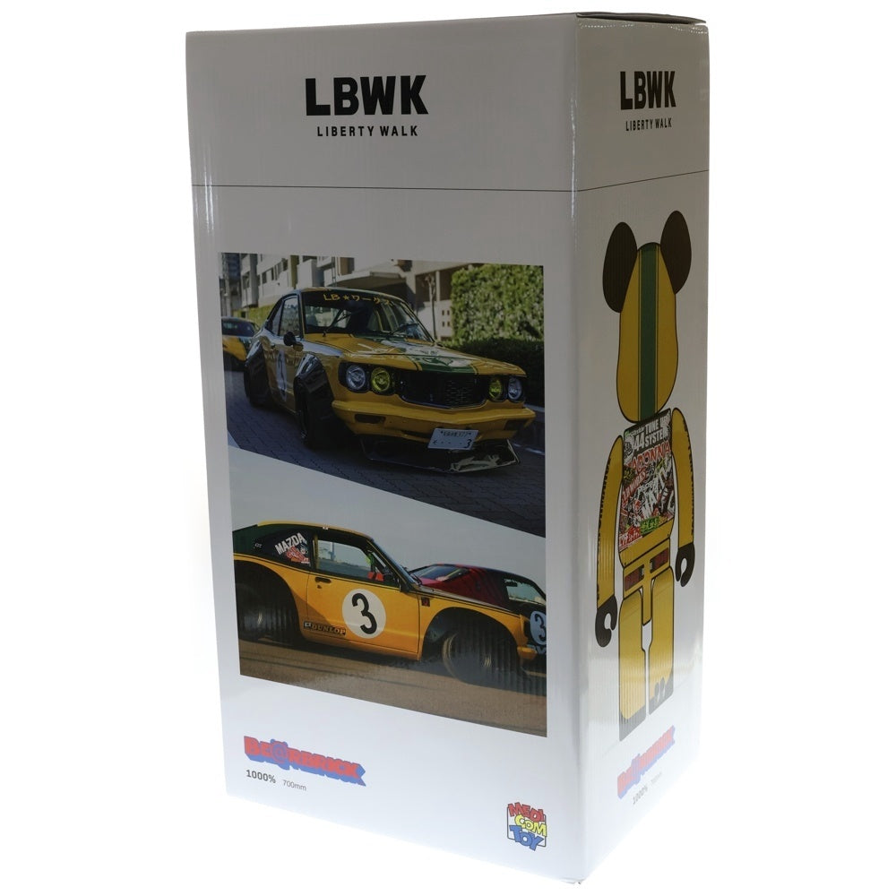 MEDICOM TOY(メディコムトイ) BE@RBRICK RIBANNA-KUN LBWK 1000% ベアブリック リバンナ君 リバティーウォーク フィギュア 人形 イエロー