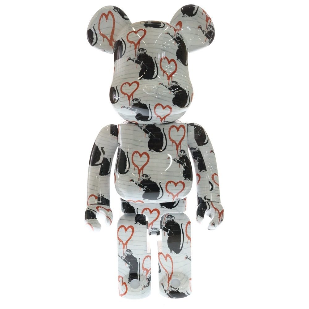 MEDICOM TOY(メディコムトイ) BE@RBRICK LOVE RAT banksy 1000% ベアブリック ラブ ラット バンクシー フィギュア 人形 ホワイト