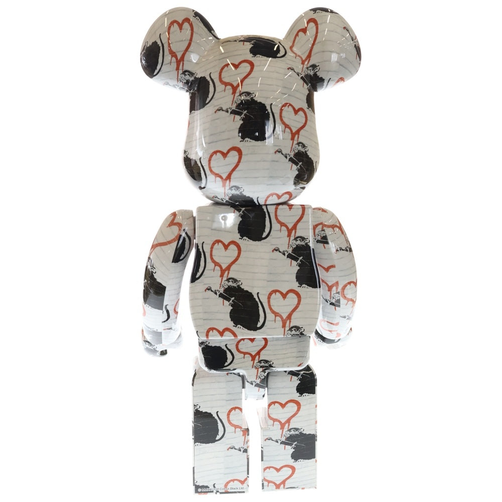 MEDICOM TOY(メディコムトイ) BE@RBRICK LOVE RAT banksy 1000% ベアブリック ラブ ラット バンクシー フィギュア 人形 ホワイト