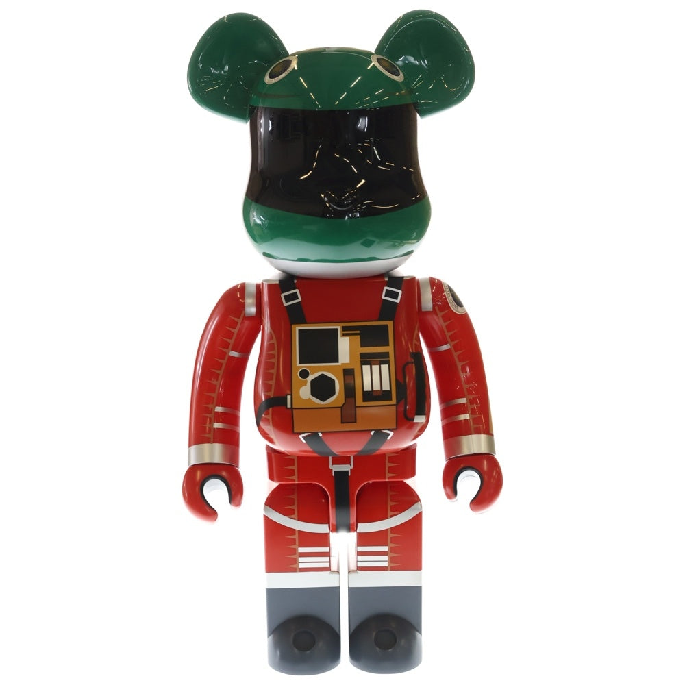 MEDICOM TOY(メディコムトイ) BE@RBRICK SPACE SUIT GREEN HELMET & ORANGE SUIT Ver.1000% ベアブリック スペーススーツ グリーンヘルメット オレンジスーツ フィギュア 人形 オレンジ