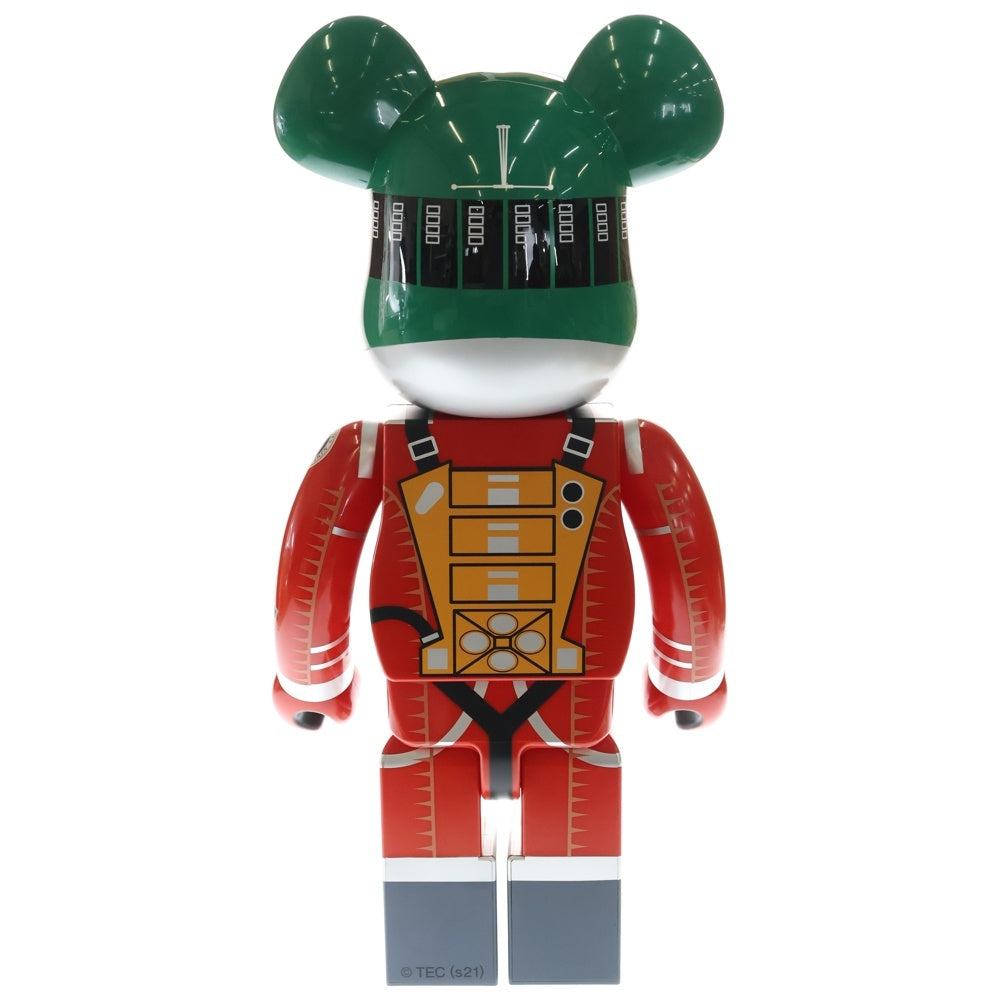 MEDICOM TOY(メディコムトイ) BE@RBRICK SPACE SUIT GREEN HELMET & ORANGE SUIT Ver.1000% ベアブリック スペーススーツ グリーンヘルメット オレンジスーツ フィギュア 人形 オレンジ