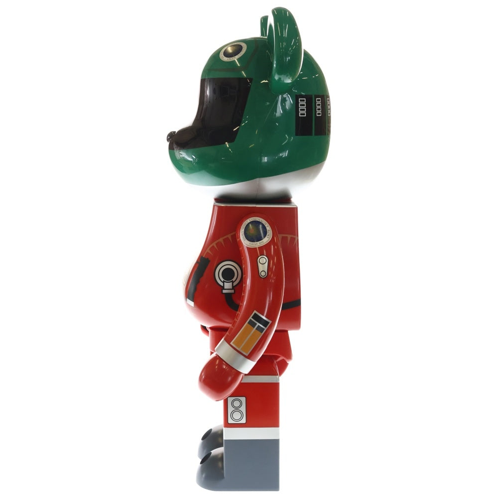 MEDICOM TOY(メディコムトイ) BE@RBRICK SPACE SUIT GREEN HELMET & ORANGE SUIT Ver.1000% ベアブリック スペーススーツ グリーンヘルメット オレンジスーツ フィギュア 人形 オレンジ