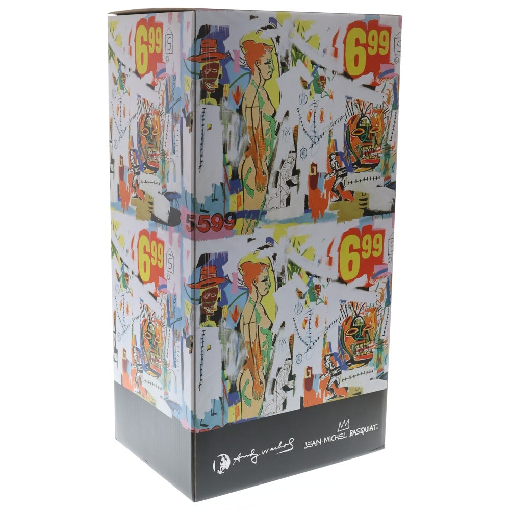 MEDICOM TOY(メディコムトイ) BE@RBRICK Andy Warhol JEAN-MICHEL BASQUIAT #4 1000% ベアブリック アンディ ウォーホル ジャン-ミシェル バスキア フィギュア 人形 マルチ