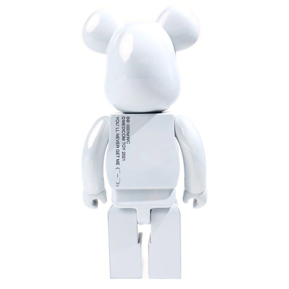 MEDICOM TOY(メディコムトイ) BE@RBRICK 1st MODEL WHITE CHROME 20th Anniv 400% ベアブリック 20周年 ファーストモデル クローム フィギュア 人形 ホワイト