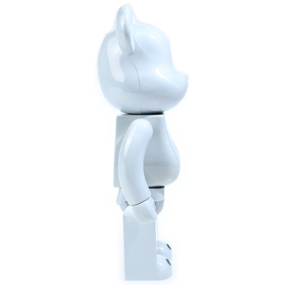 MEDICOM TOY(メディコムトイ) BE@RBRICK 1st MODEL WHITE CHROME 20th Anniv 400% ベアブリック 20周年 ファーストモデル クローム フィギュア 人形 ホワイト