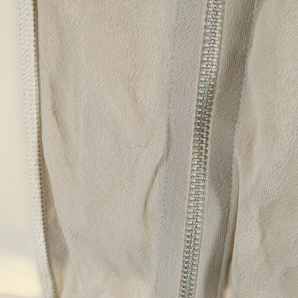 DIESEL(ディーゼル) T-STREP ロゴプリント ジップアップ レーヨン パーカー ベージュ A08462 レディース