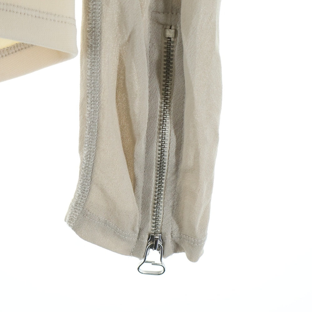 DIESEL(ディーゼル) T-STREP ロゴプリント ジップアップ レーヨン パーカー ベージュ A08462 レディース