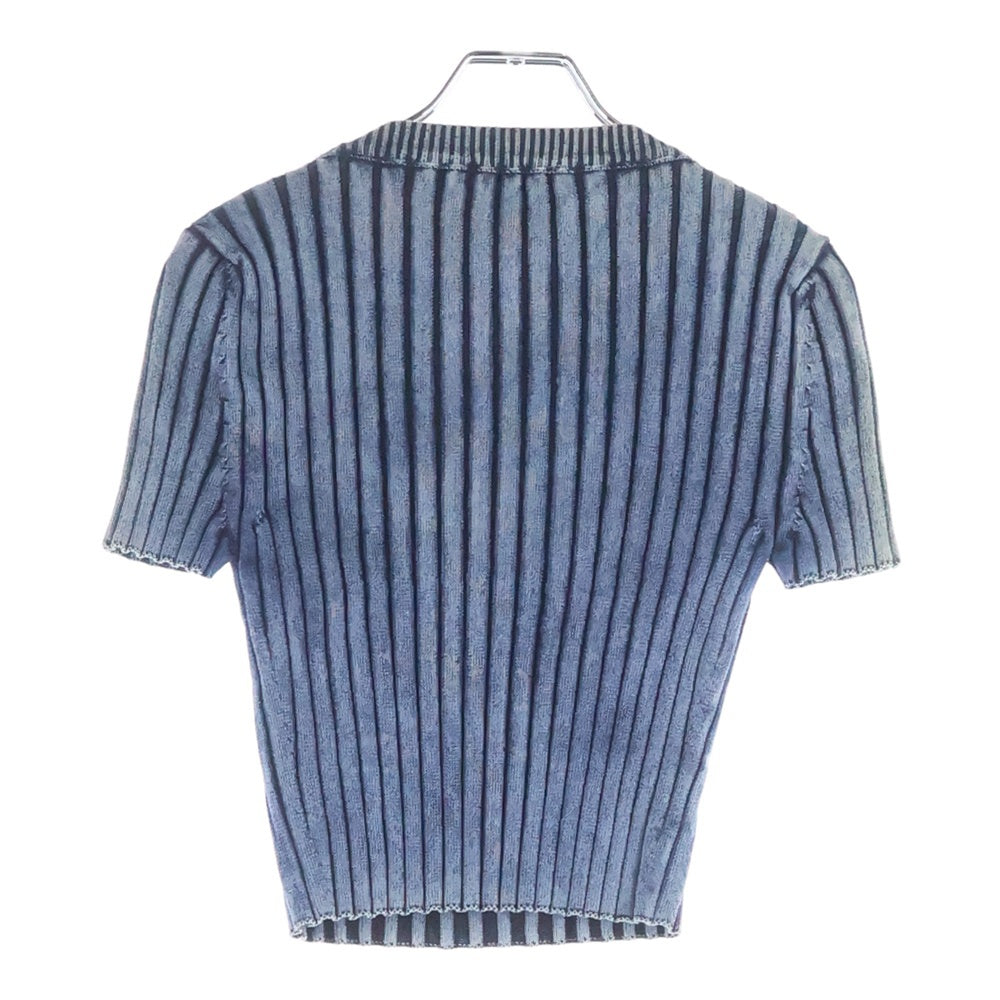 DIESEL(ディーゼル) 23SS M-ANAHEIM メタルロゴプレート ショート ニットセーター インディゴ A05767 レディース