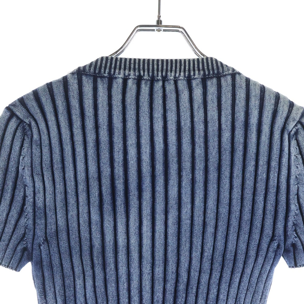 DIESEL(ディーゼル) 23SS M-ANAHEIM メタルロゴプレート ショート ニットセーター インディゴ A05767 レディース