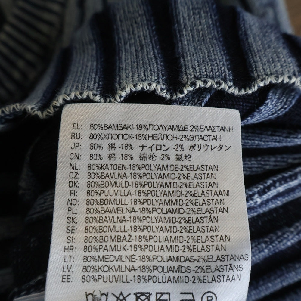 DIESEL(ディーゼル) 23SS M-ANAHEIM メタルロゴプレート ショート ニットセーター インディゴ A05767 レディース