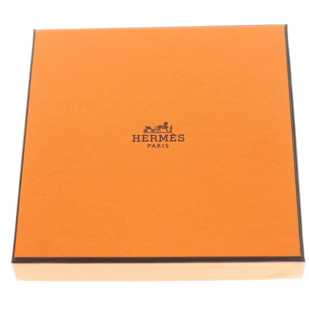 HERMES(エルメス) Hレリーフ コットン ハンカチ ブルー レディース