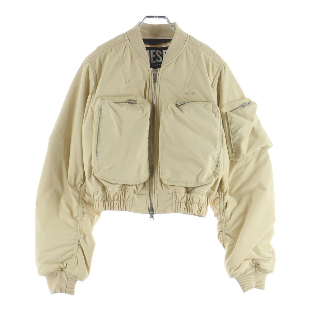 DIESEL(ディーゼル) G-KHLOE ジップアップ テクニカル ボンバージャケット ベージュ A04933 レディース