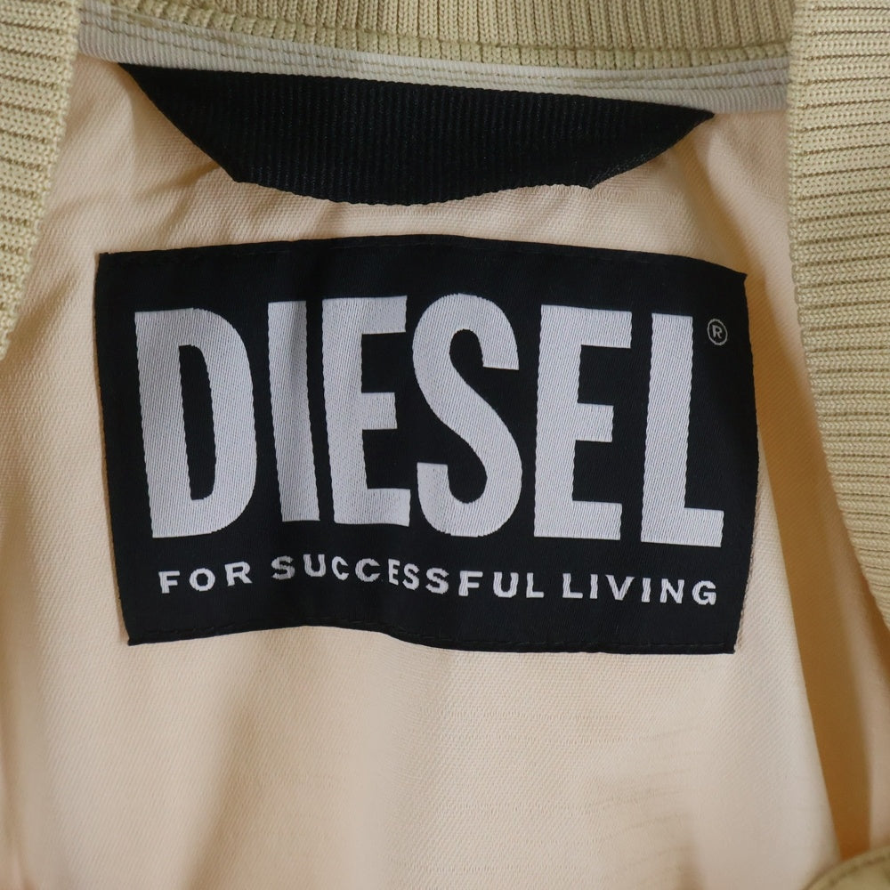 DIESEL(ディーゼル) G-KHLOE ジップアップ テクニカル ボンバージャケット ベージュ A04933 レディース