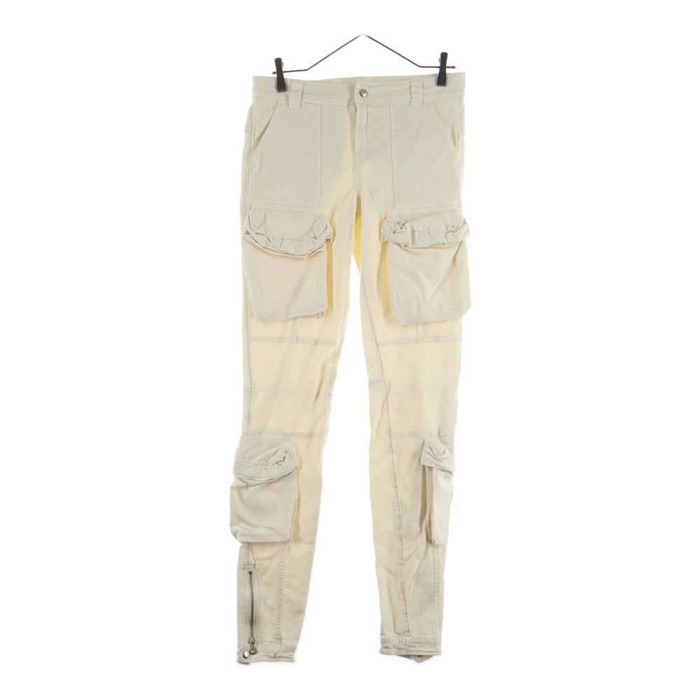 DIESEL(ディーゼル) P-LAN スリム カーゴ デニム パンツ アイボリー A10794 レディース