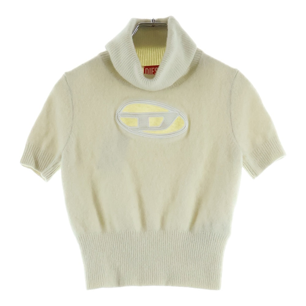 DIESEL(ディーゼル) M-ARGARET フロントロゴ タートルネック ニットセーター アイボリー A06713 レディース
