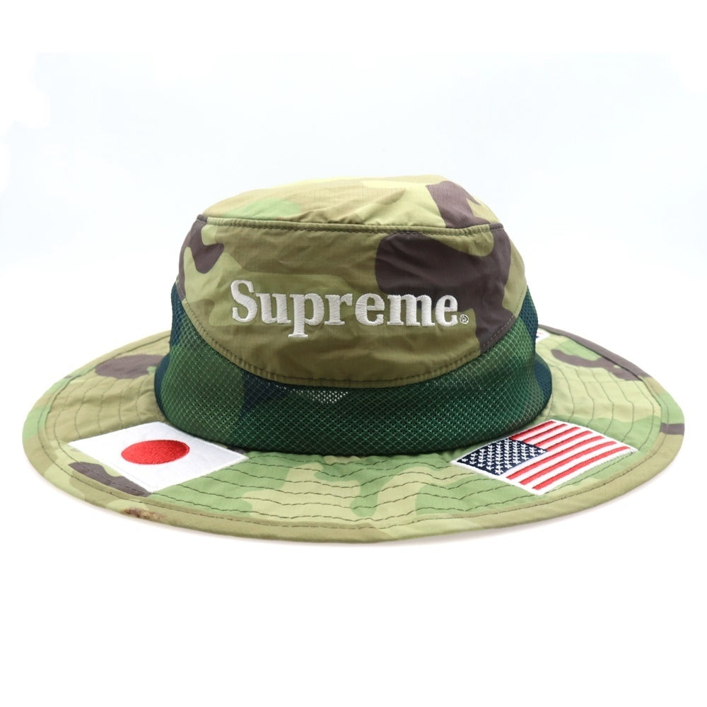 SUPREME(シュプリーム) 20SS Flags Boonie フラッグスブーニー 国旗 カモフラ バケットハット 帽子 カーキ