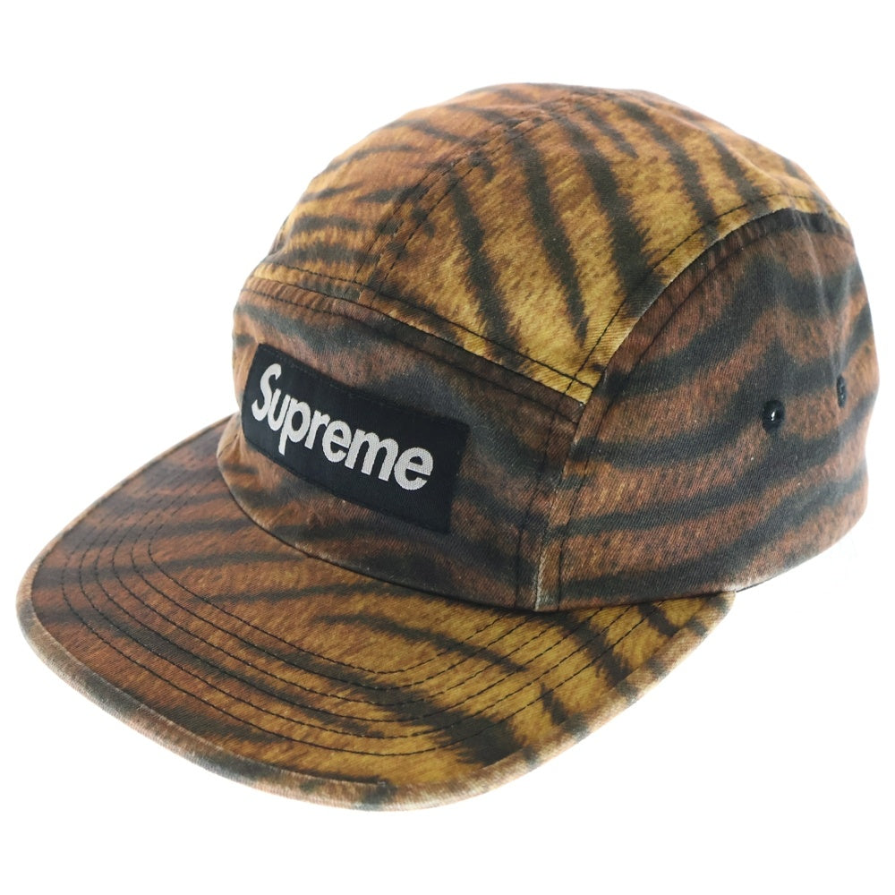 SUPREME(シュプリーム) 25AW Washed Chino Twill Camp Cap ウォッシュド チノツイル タイガー キャンプキャップ 帽子 ブラウン