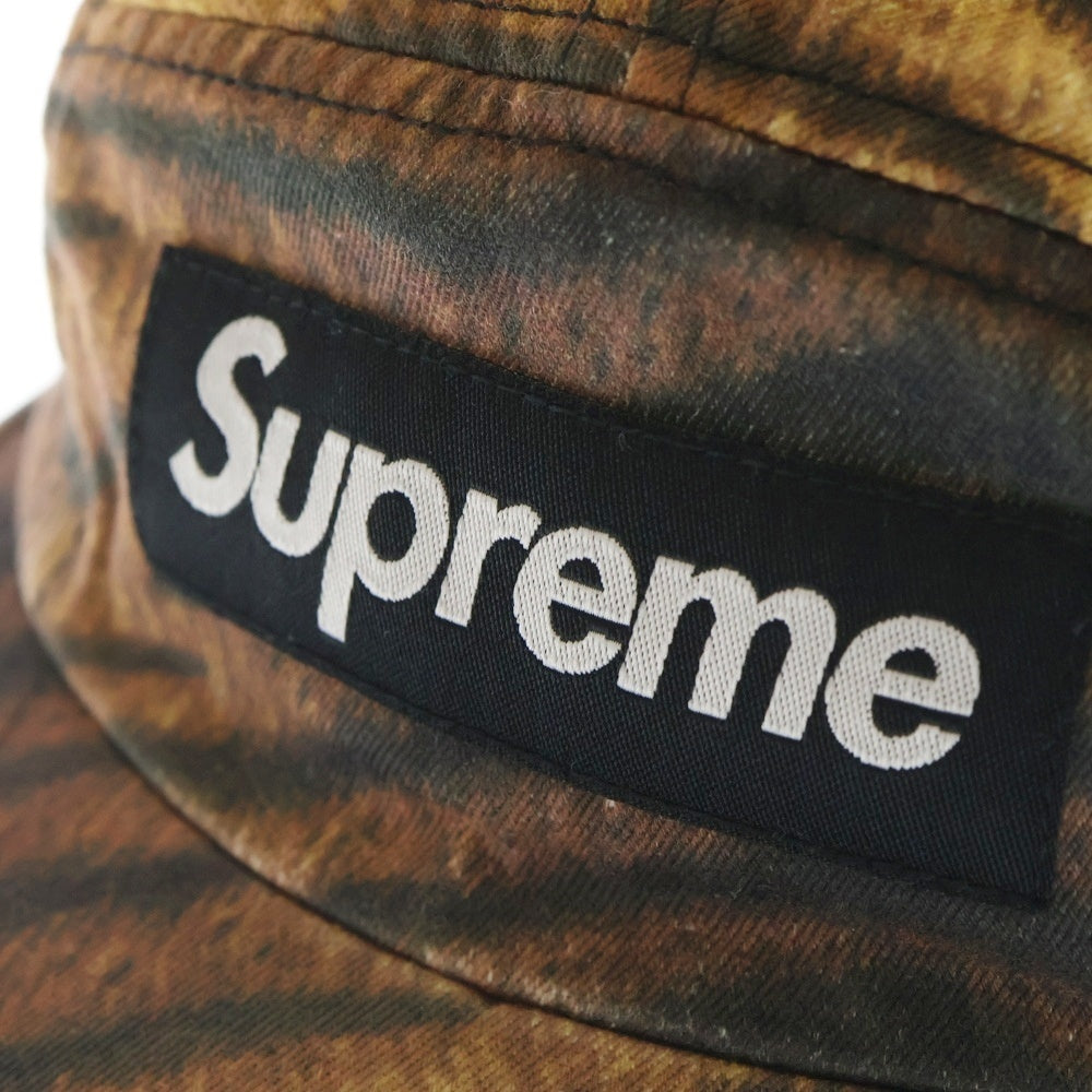 SUPREME(シュプリーム) 25AW Washed Chino Twill Camp Cap ウォッシュド チノツイル タイガー キャンプキャップ 帽子 ブラウン