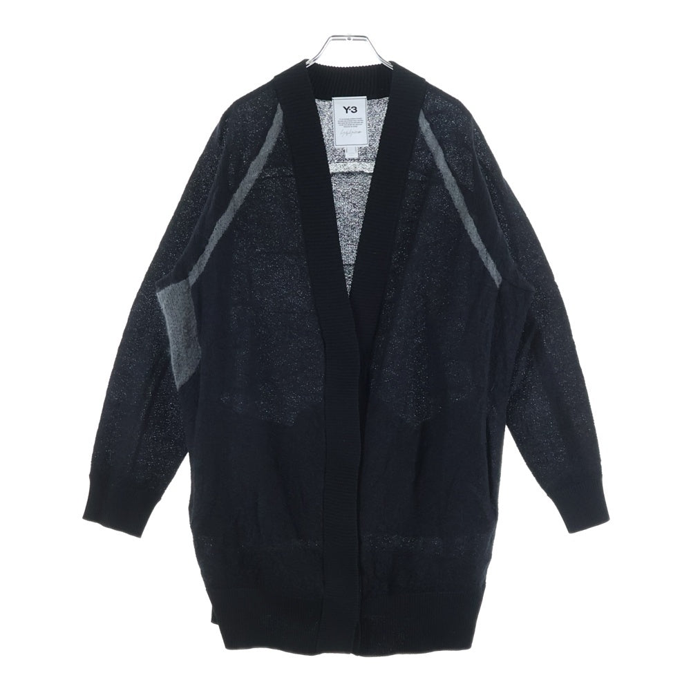 Y-3(ワイスリー) CLASSIC SHEER KNIT CARDIGAN クラシック シア ニット カーディガン ブラック H61923
