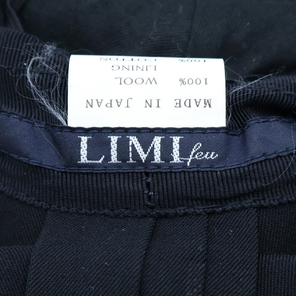 LIMI feu(リミフゥ) Pe Organdy Bucket Hat ウール バケットハット 帽子 ブラック レディース LG-H02-100