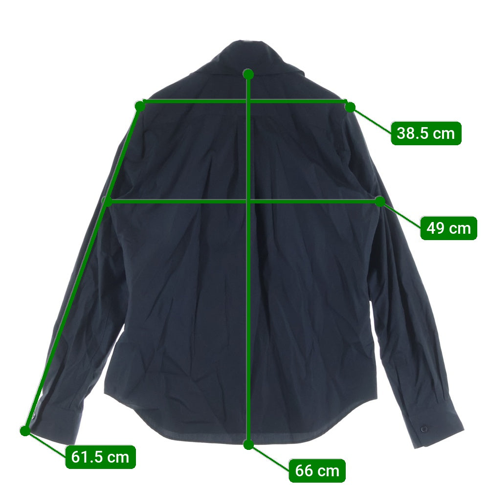 NOIR KEI NINOMIYA(ノワール ケイニノミヤ) コットン 長袖シャツ ブラウス ブラック レディース 3M-B004