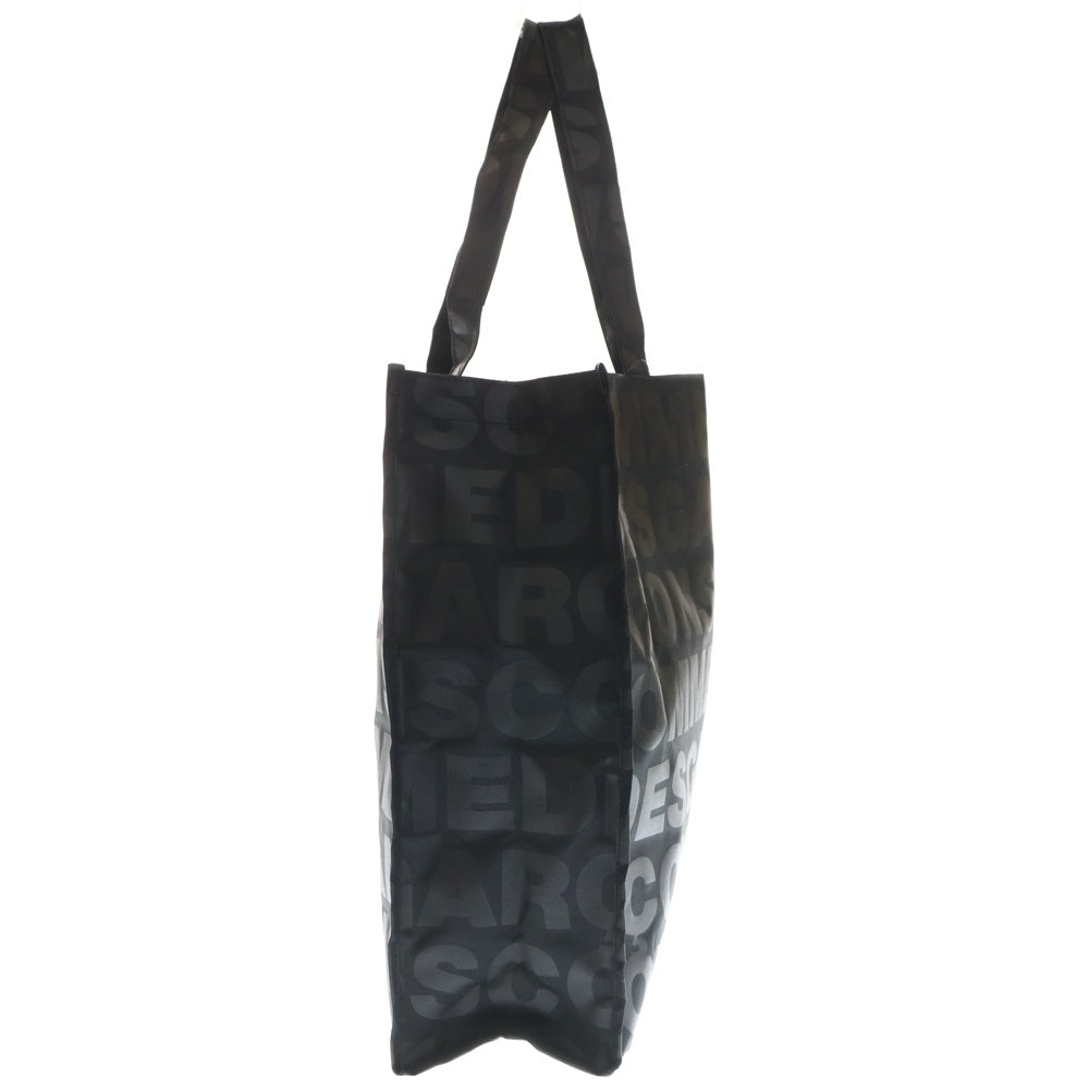BLACK COMME des GARCONS(ブラックコムデギャルソン) TOTE BAG ALL OVER PATTERN ロゴ 総柄 ナイロン トートバッグ ハンドバッグ ブラック OH-K203 レディース