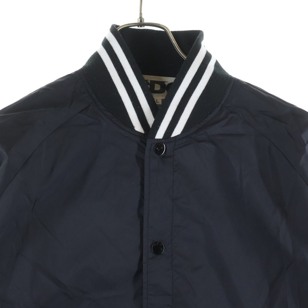 COMME des GARCONS(コムデギャルソン) CDG VARSITY JACKET ナイロン ロゴプリント バーシティ ジャケット ブルゾン ブラック SZ-J006 AD2018
