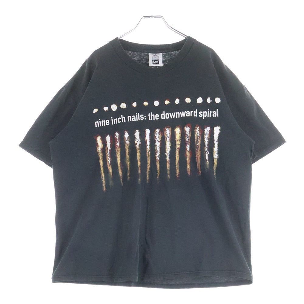 VINTAGE(ヴィンテージ) 90S NINE INCH NAILS 1994 THE DOWNWARD SPIRAL TEE ヴィンテージ LEEタグ ナインインチネイルズ ダウンワードスパイラル 両面プリントTシャツ ブラック