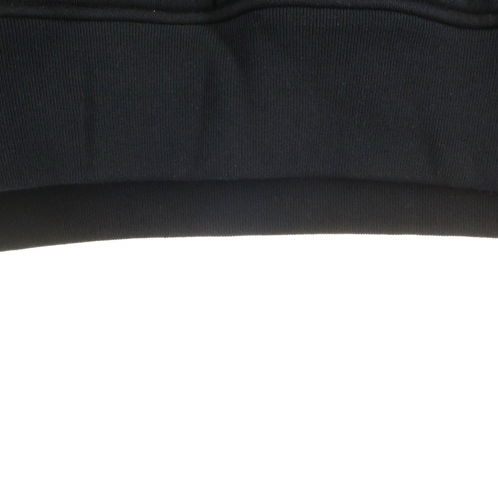 DOLCE & GABBANA(ドルチェアンドガッバーナ) バーコード ロゴプリント スウェットプルオーバーパーカー ブラック G9AKPT