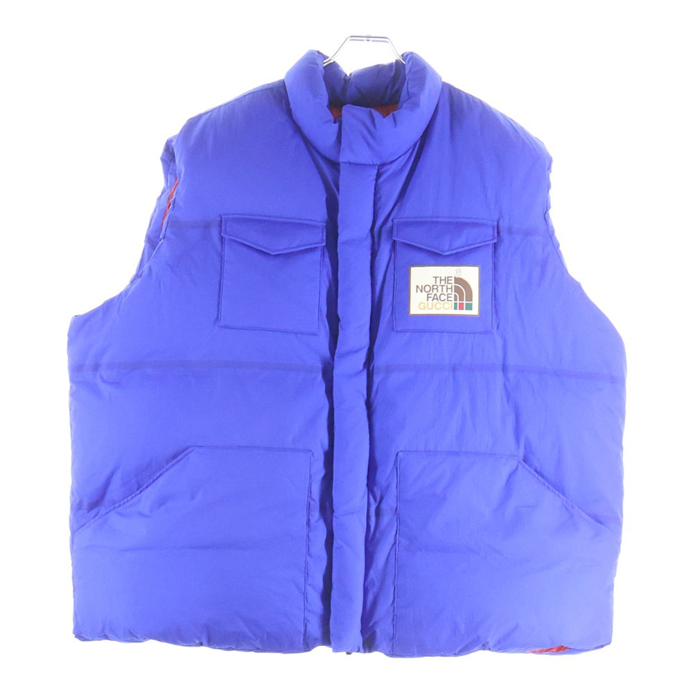 GUCCI(グッチ) ×THE NORTH FACE Down Vest ザ ノースフェイス ダウンベスト ジャケット ブルー 663761 XAACX