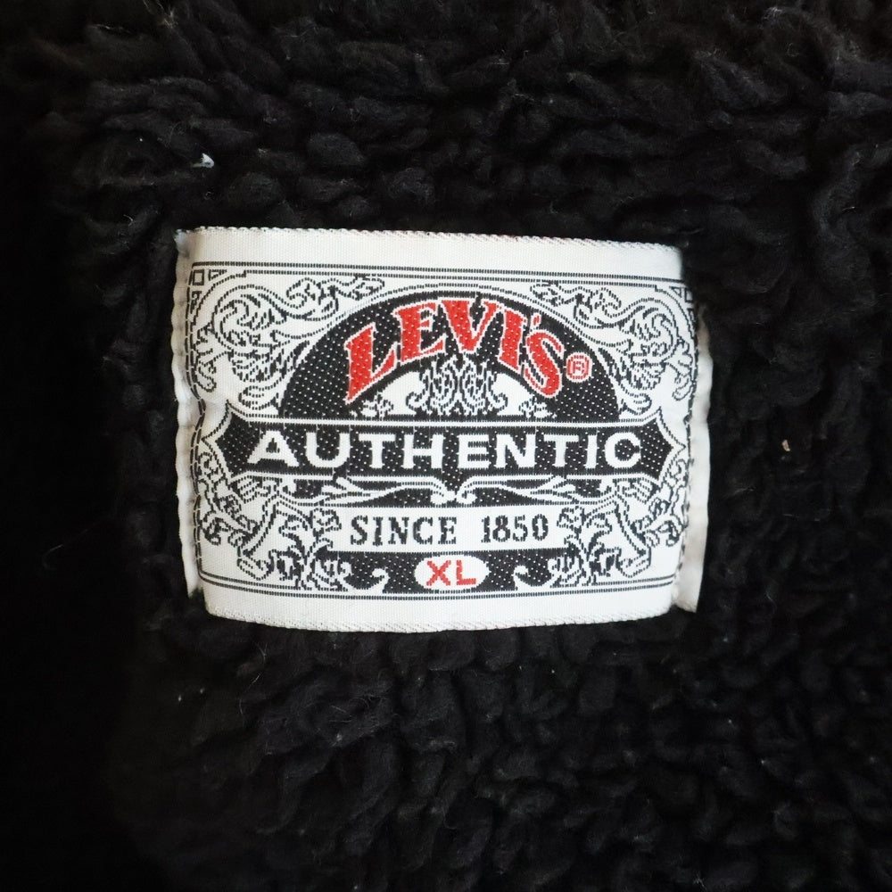 Levi's(リーバイス) 70s 3rd Boa Denim Jacket サード ボタン裏527 ボアデニムジャケット ブラック