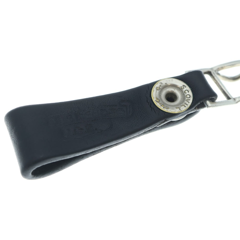 CHROME HEARTS(クロムハーツ) BELT LOOP BSフレアボタンレザーベルトループ シルバー/ブラック BCA401