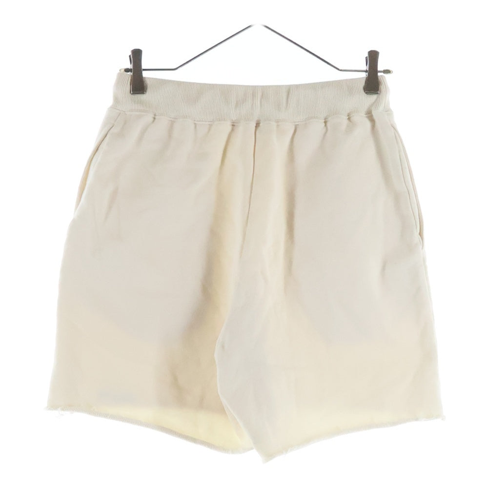CELINE(セリーヌ) ロゴ刺繍 カットオフ スウェット ショートパンツ ハーフパンツ ショーツ クリーム 2Z302670Q レディース