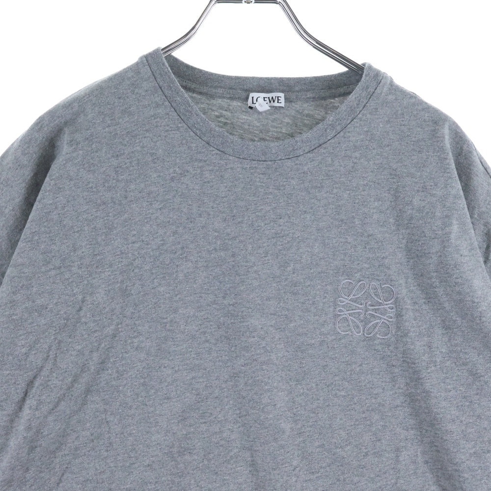 LOEWE(ロエベ) アナグラム刺繍 ショートオーバーサイズ 半袖Tシャツ カットソー レディース グレー S359341XA4