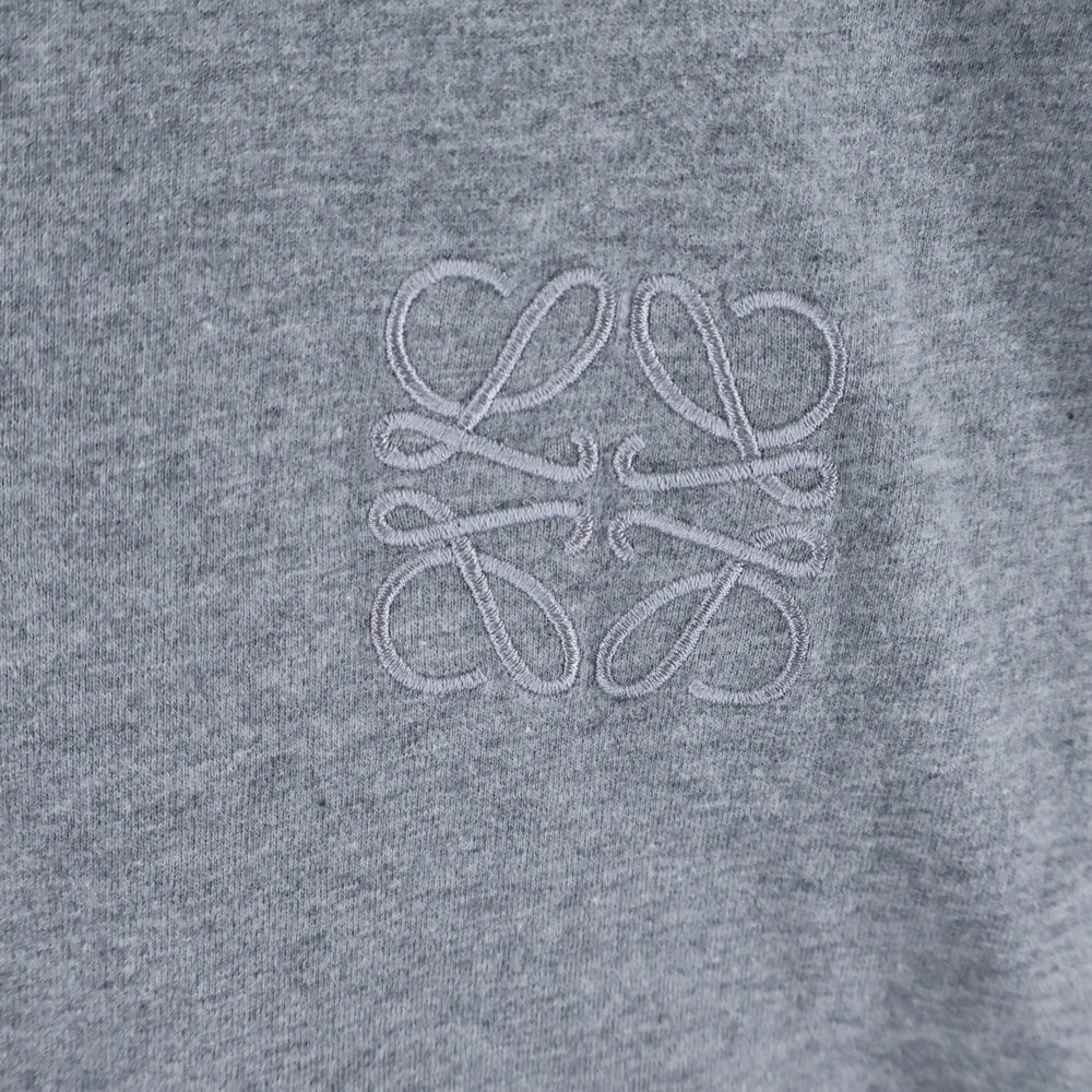 LOEWE(ロエベ) アナグラム刺繍 ショートオーバーサイズ 半袖Tシャツ カットソー レディース グレー S359341XA4
