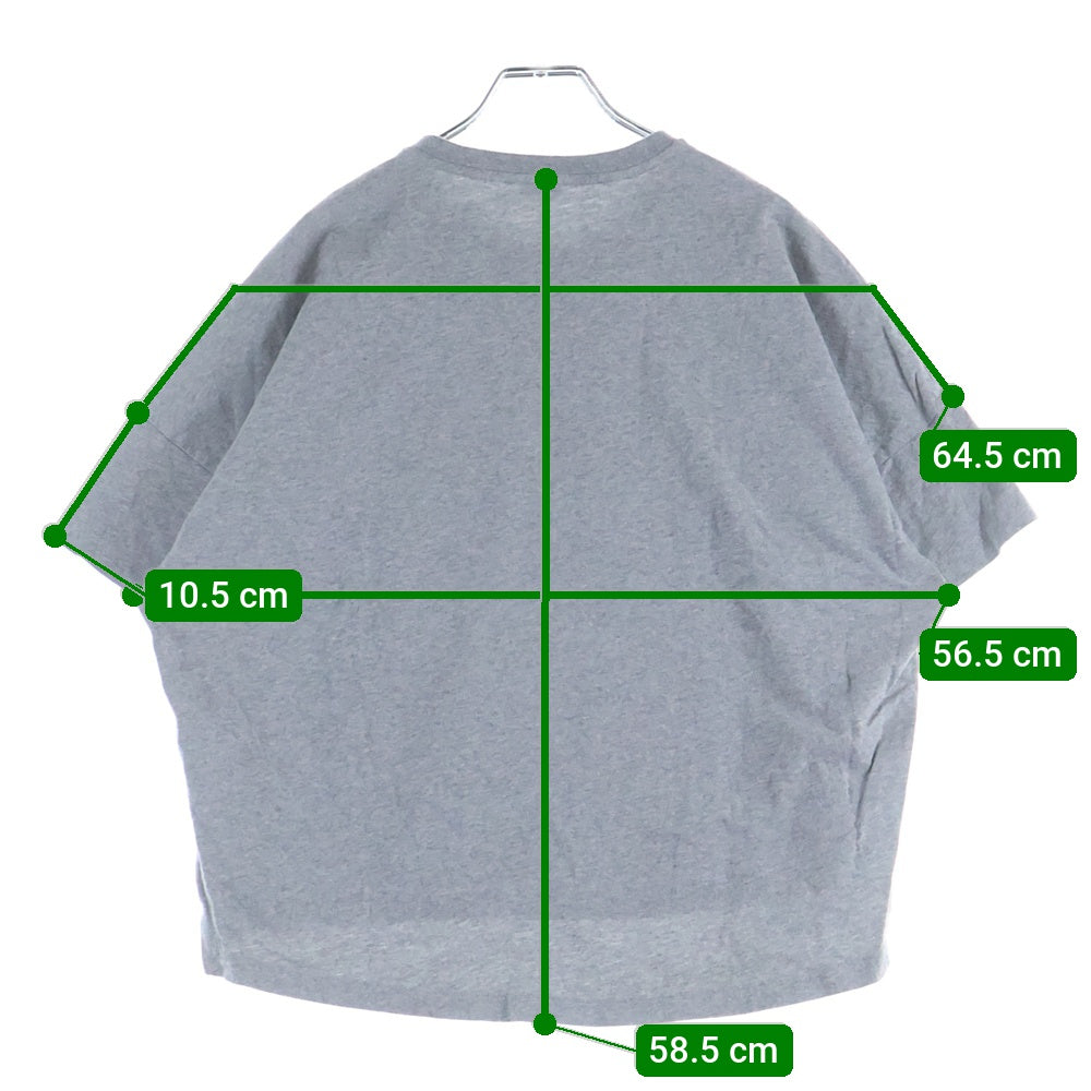LOEWE(ロエベ) アナグラム刺繍 ショートオーバーサイズ 半袖Tシャツ カットソー レディース グレー S359341XA4