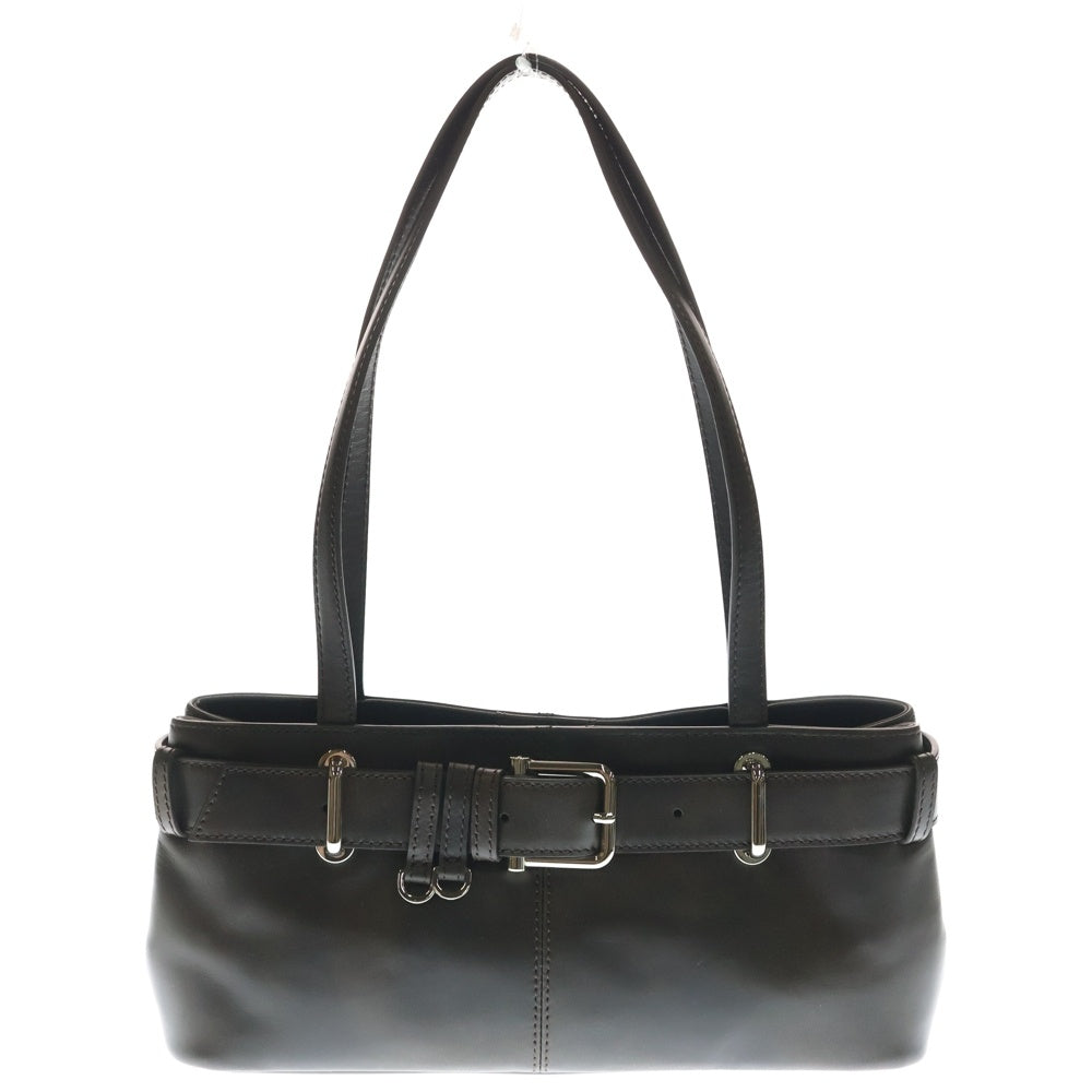 OSOI(オソイ) Mini Brocle ミニ レザー ワンショルダーバッグ ハンドバッグ ダークブラウン レディース