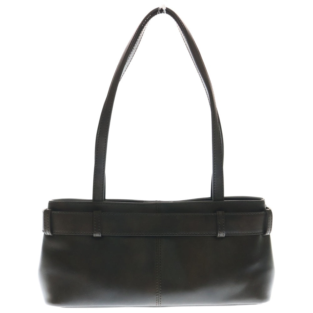 OSOI(オソイ) Mini Brocle ミニ レザー ワンショルダーバッグ ハンドバッグ ダークブラウン レディース