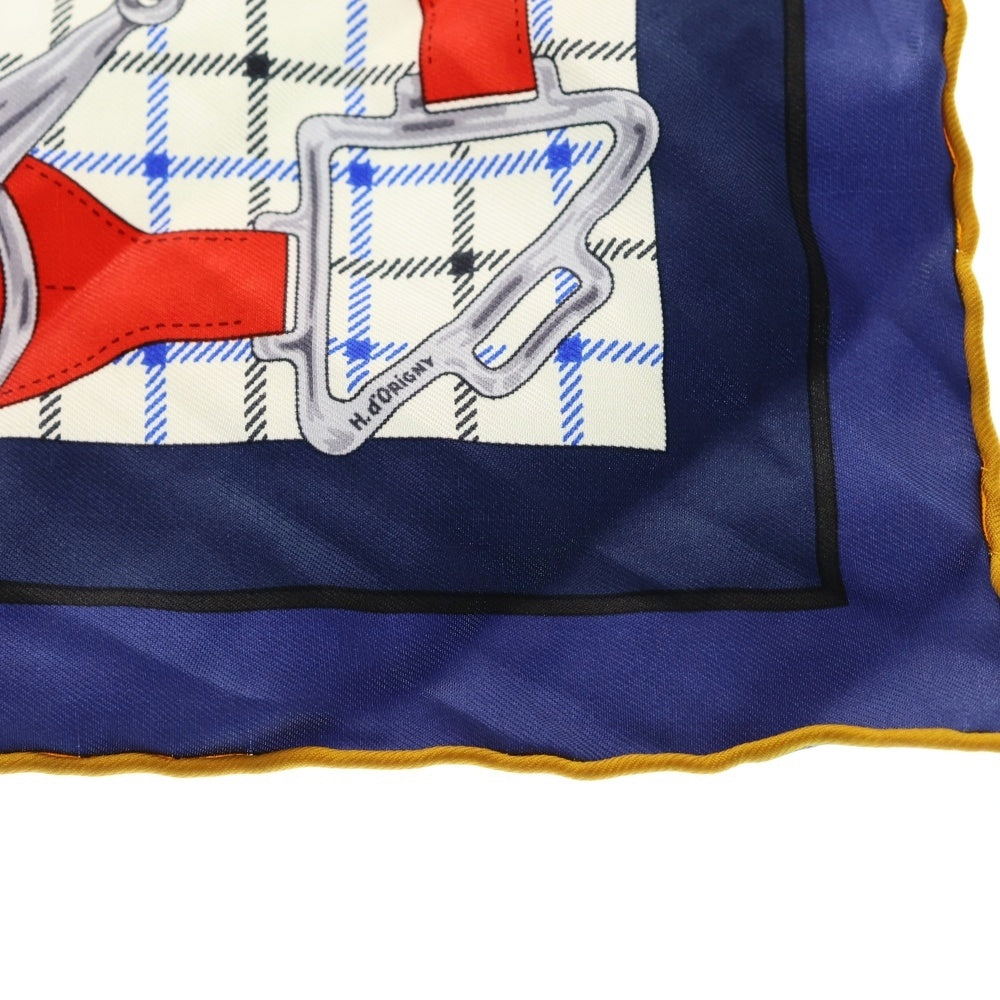 HERMES(エルメス) カレジェアン45 ガヴロッシュ タッタソール シルク スカーフ マルチ レディース