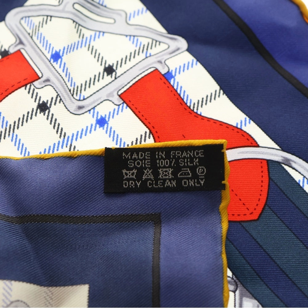 HERMES(エルメス) カレジェアン45 ガヴロッシュ タッタソール シルク スカーフ マルチ レディース