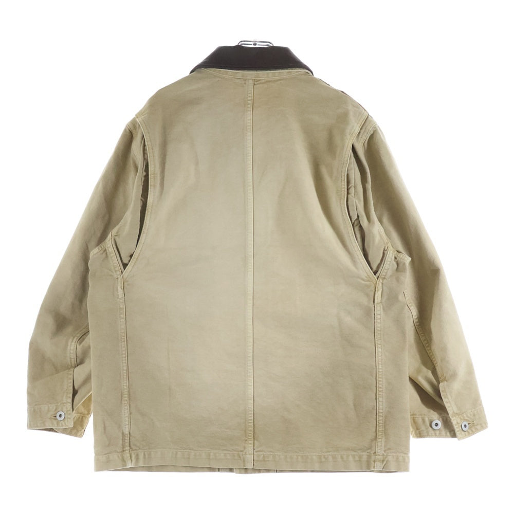 AURALEE(オーラリー) 25SS ORGANIC COTTON DUCK BLOUSON オーガニックコットン ダック ブルゾン ワーク ジャケット ベージュ A25SB01CD
