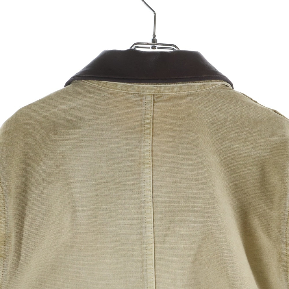 AURALEE(オーラリー) 25SS ORGANIC COTTON DUCK BLOUSON オーガニックコットン ダック ブルゾン ワーク ジャケット ベージュ A25SB01CD