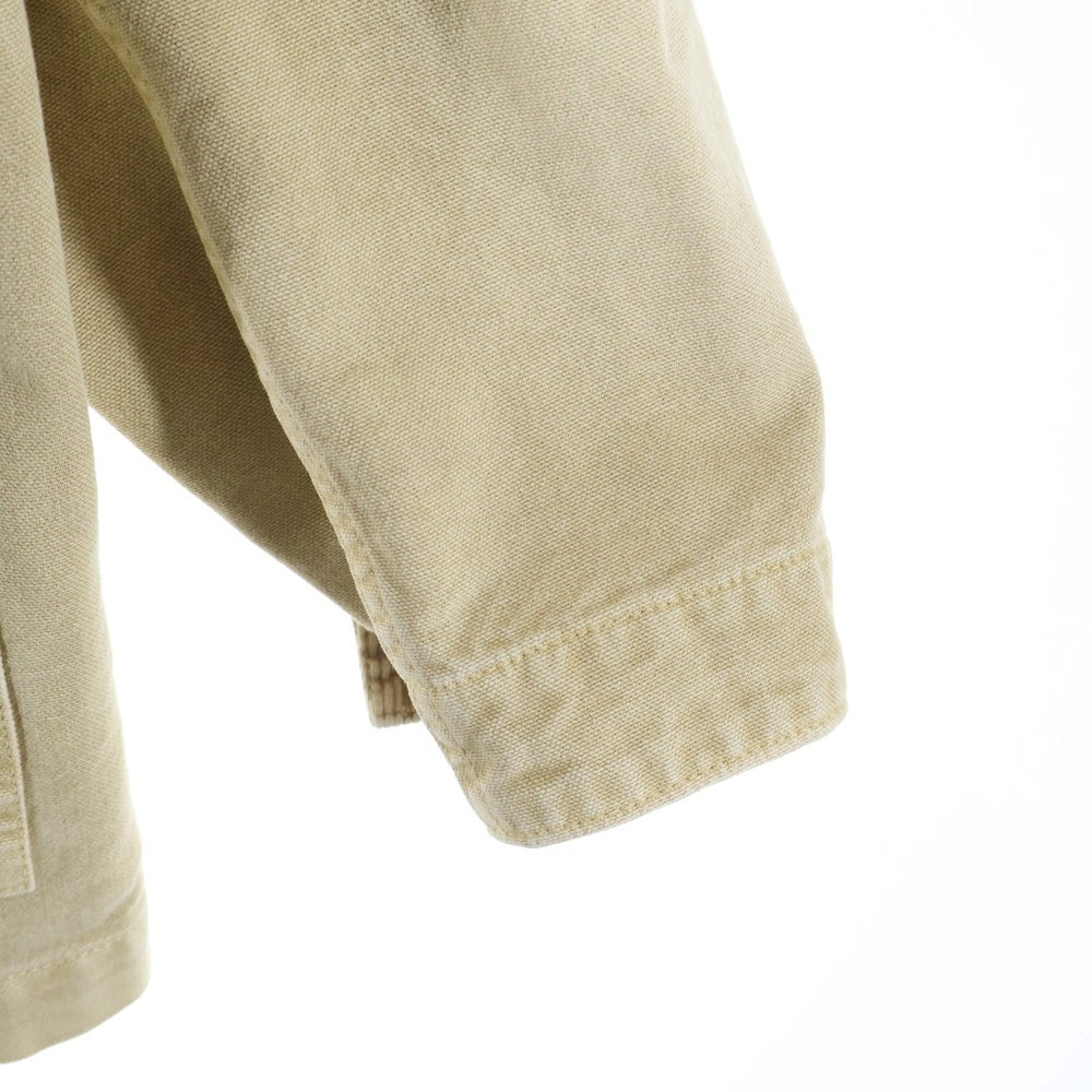 AURALEE(オーラリー) 25SS ORGANIC COTTON DUCK BLOUSON オーガニックコットン ダック ブルゾン ワーク ジャケット ベージュ A25SB01CD